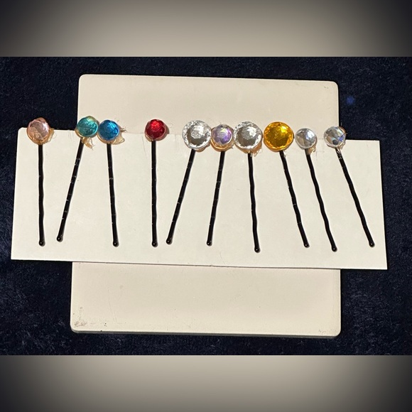 Lorena Espinoza Design Plastic Jewels Bobby-Pins, 10Pk (NWT) - Picture 1 of 2